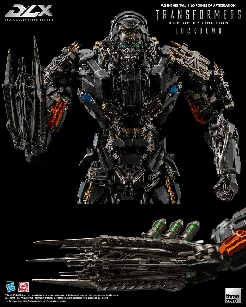 Lockdown DLX Transformers Age of Extinction - THREEZERO - PREVENTA