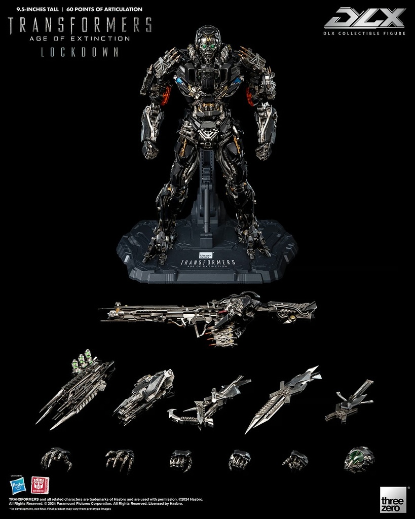 Lockdown DLX Transformers Age of Extinction - THREEZERO - PREVENTA