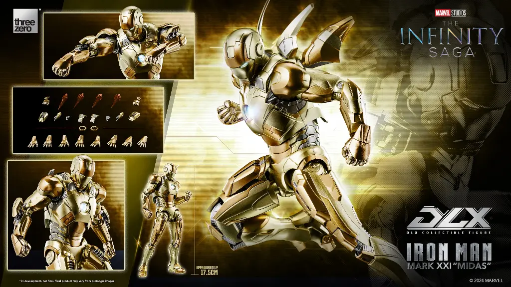 DLX Iron Man Mark 21 Midas - THREEZERO – PREVENTA 