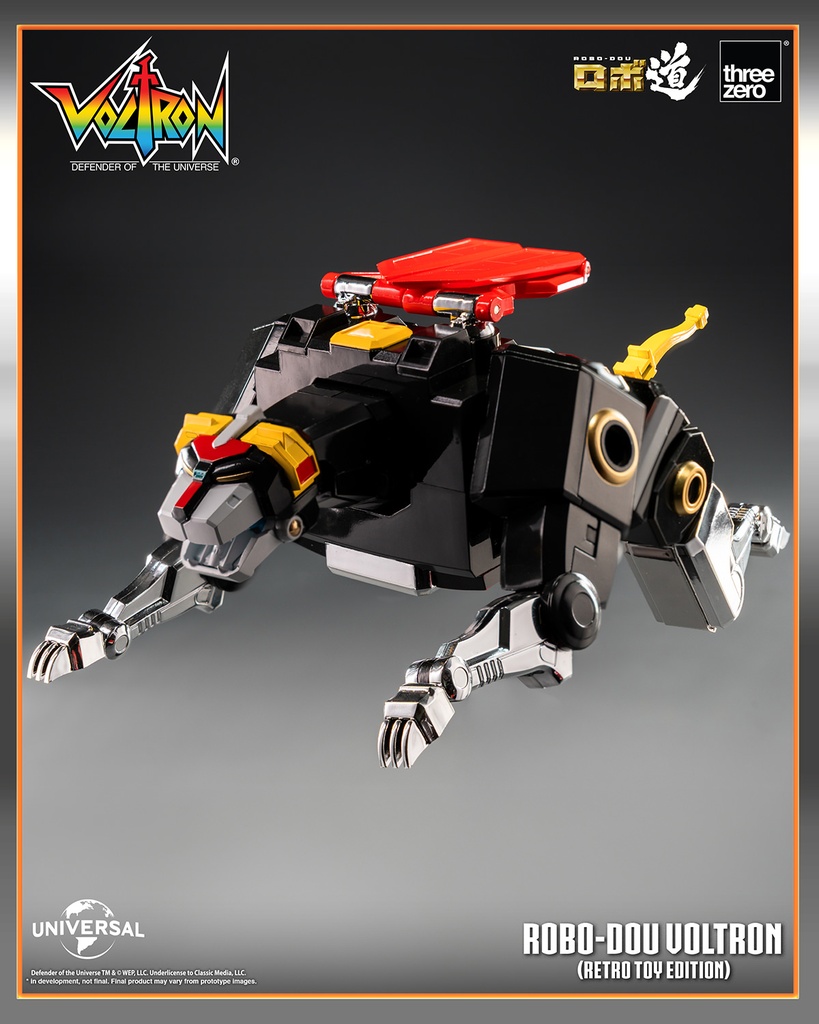 ROBO-DOU Voltron (Retro Toy Edition) "Defenders of the Universe" THREEZERO – PREVENTA