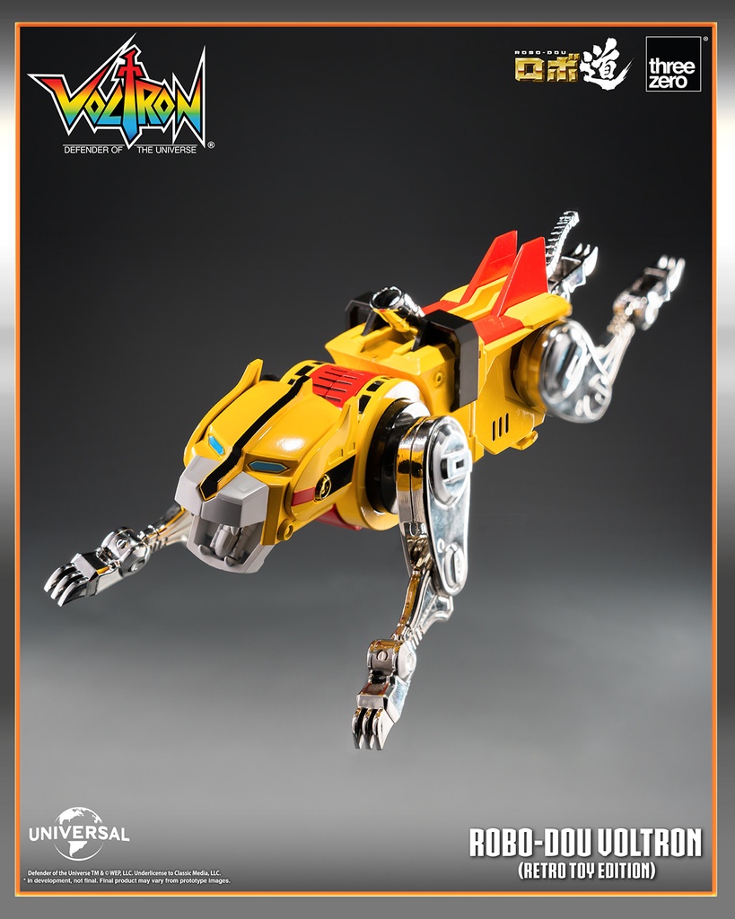 ROBO-DOU Voltron (Retro Toy Edition) "Defenders of the Universe" THREEZERO – PREVENTA
