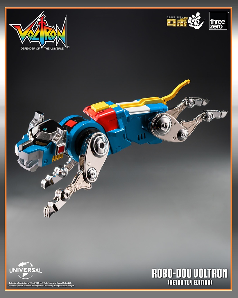 ROBO-DOU Voltron (Retro Toy Edition) "Defenders of the Universe" THREEZERO – PREVENTA