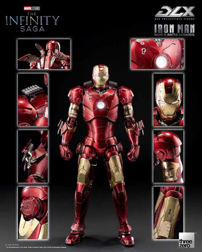 Iron Man Mark 3 (Battle Damaged) “Marvel: The Infinity Saga” THREEZERO – PREVENTA