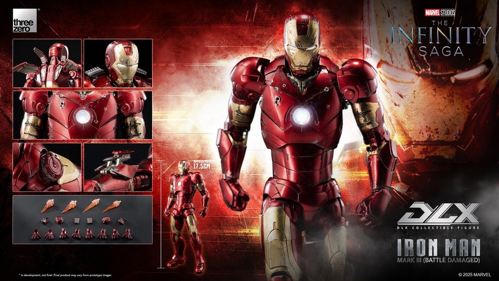 Iron Man Mark 3 (Battle Damaged) “Marvel: The Infinity Saga” THREEZERO – PREVENTA