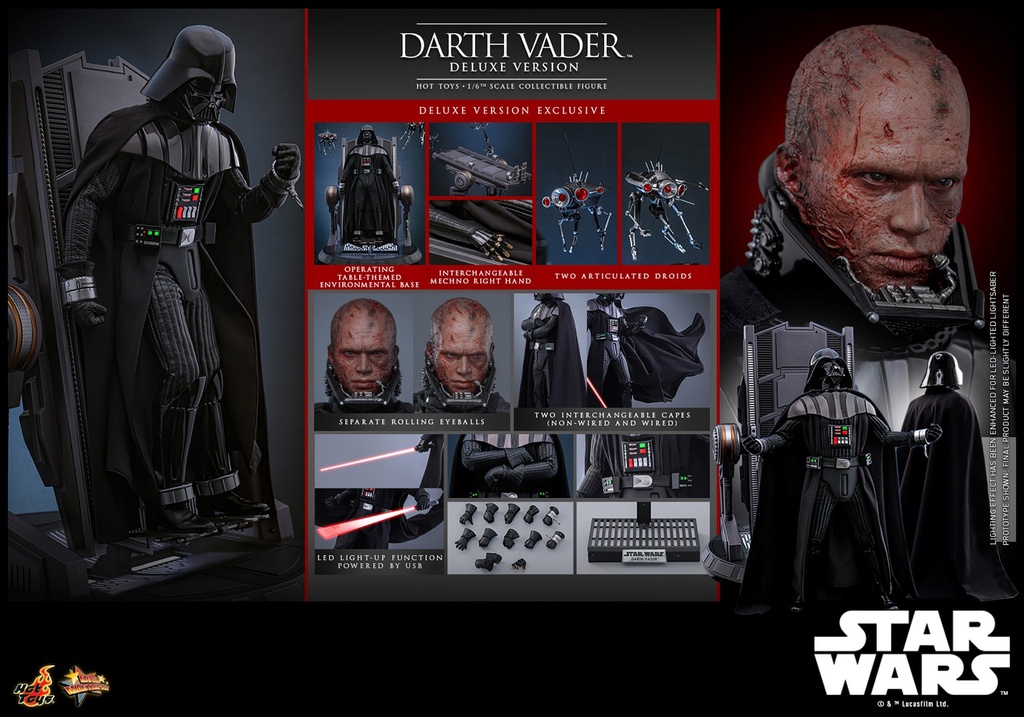 Darth Vader (Deluxe Version) ”Star Wars Episode III: Revenge of the Sith” HOT TOYS – PREVENTA