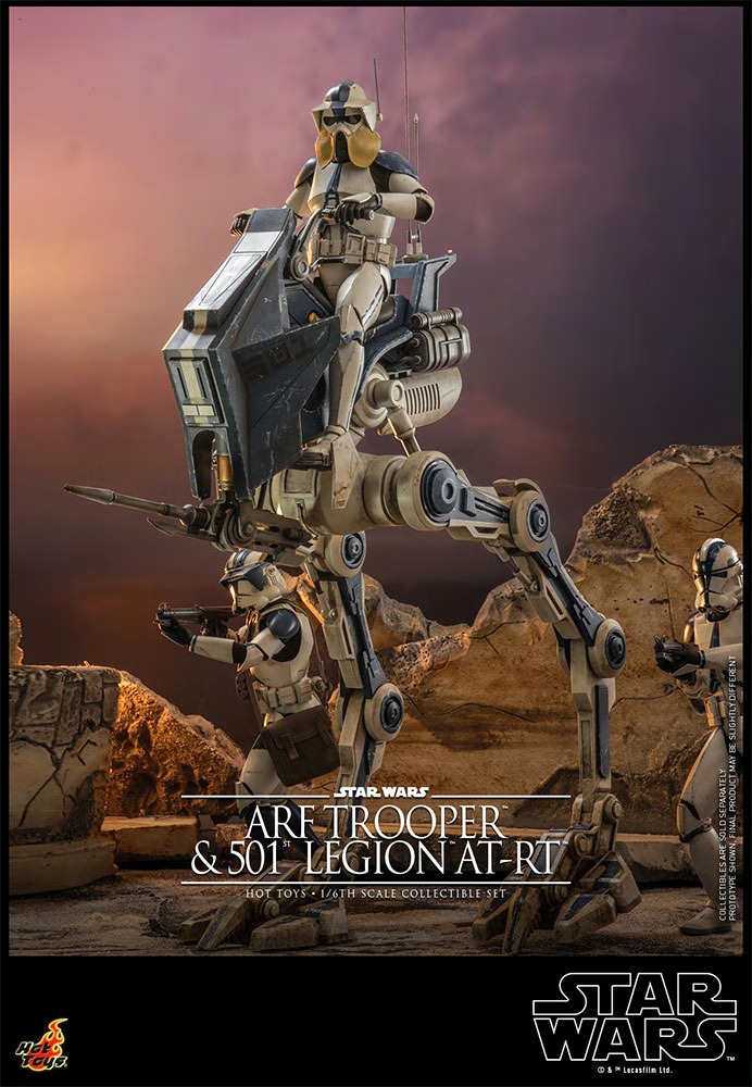 ARF Trooper and 501st Legion AT-RT STAR WARS THE CLONE WARS – HOT TOYS