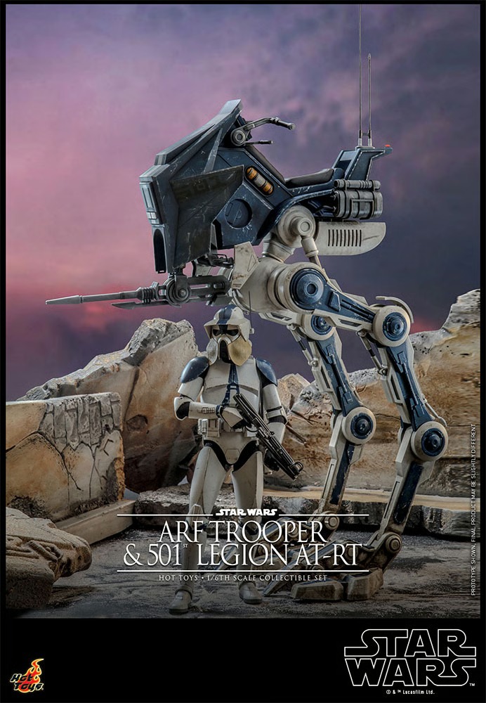 ARF Trooper and 501st Legion AT-RT STAR WARS THE CLONE WARS – HOT TOYS