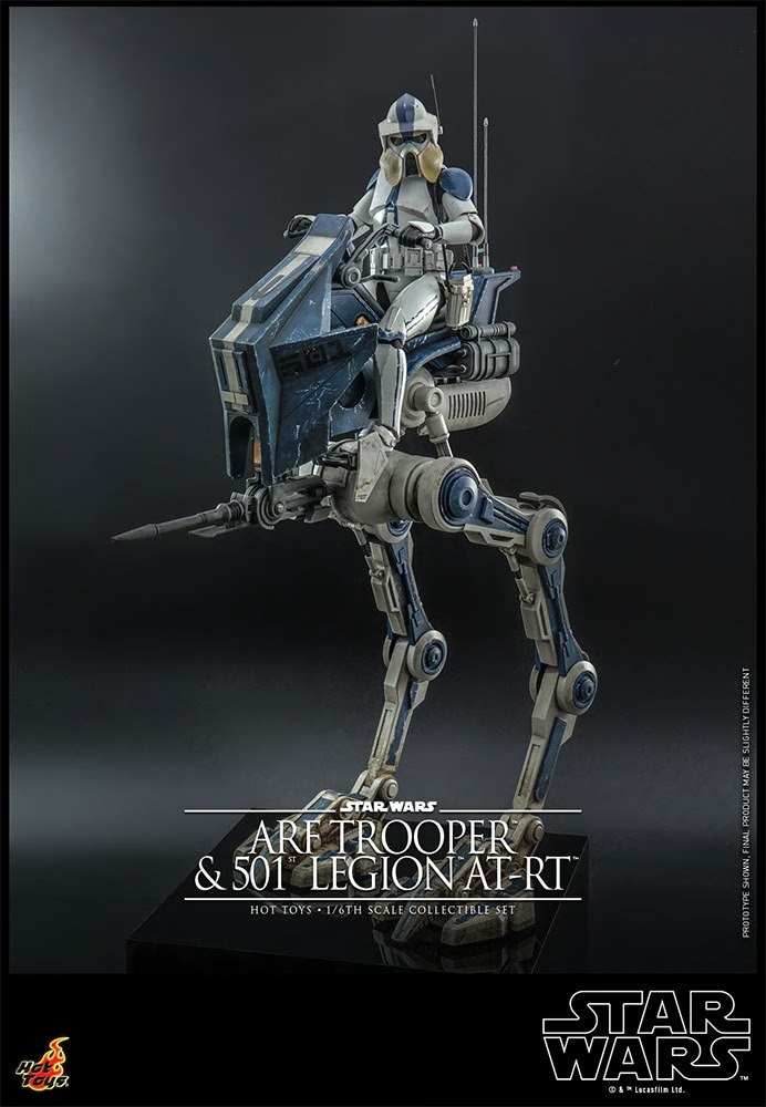 ARF Trooper and 501st Legion AT-RT STAR WARS THE CLONE WARS – HOT TOYS