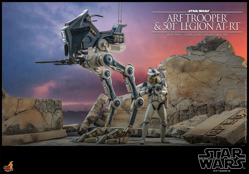 ARF Trooper and 501st Legion AT-RT STAR WARS THE CLONE WARS – HOT TOYS