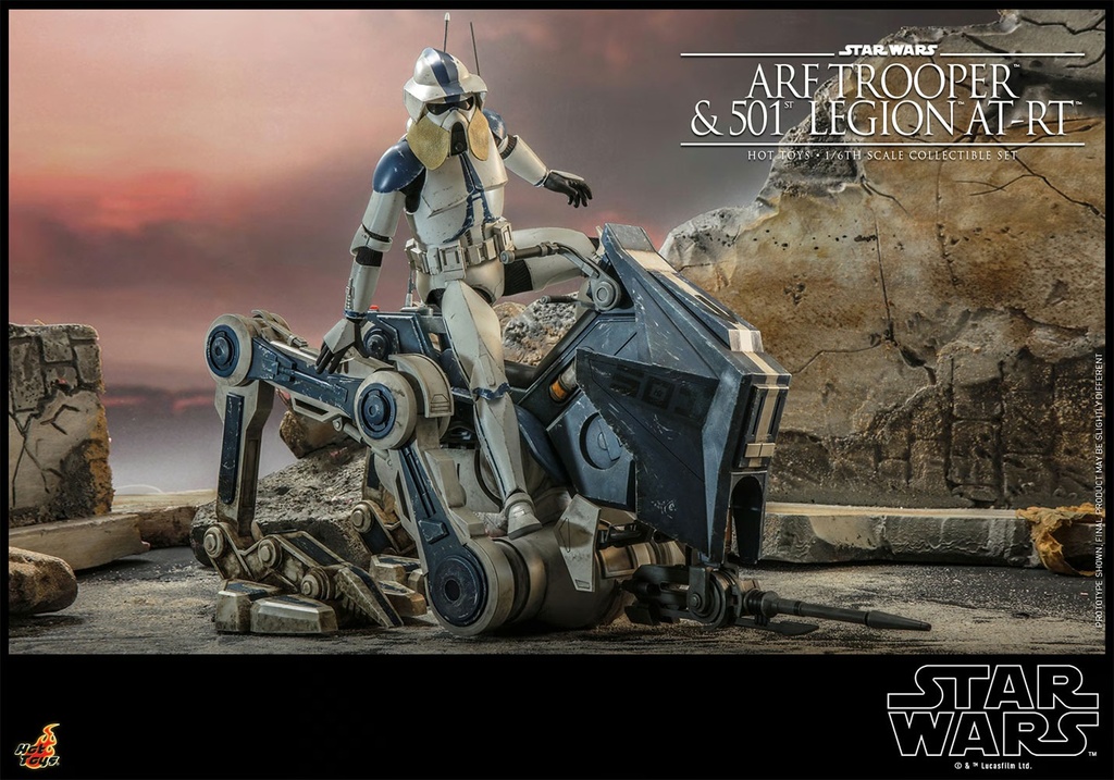 ARF Trooper and 501st Legion AT-RT STAR WARS THE CLONE WARS – HOT TOYS