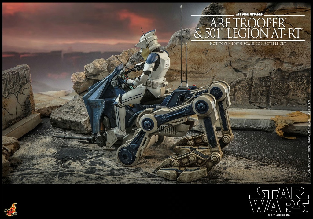 ARF Trooper and 501st Legion AT-RT STAR WARS THE CLONE WARS – HOT TOYS
