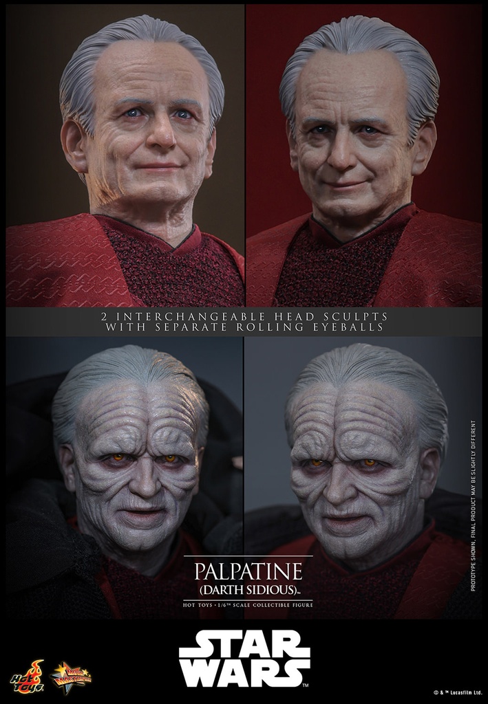 Palpatine (Darth Sidious)"Star Wars Episode III: Revenge of the Sith" HOT TOYS - PREVENTA 