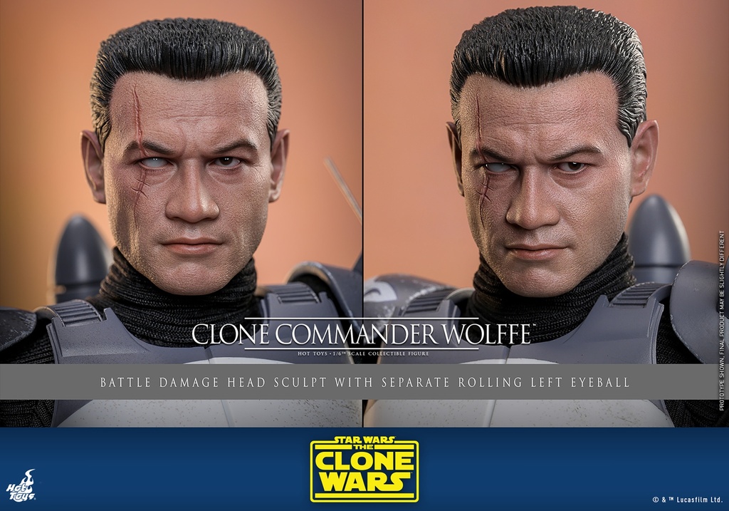Clone Commander Wolffe "Star Wars: The Clone Wars" - HOT TOYS - PREVENTA