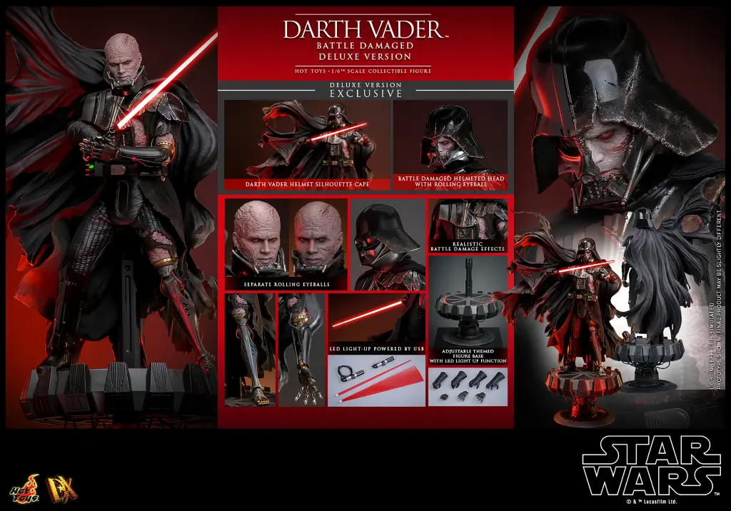 Star Wars DX45 Darth Vader (Battle Damaged Deluxe Version) HOT TOYS - PREVENTA