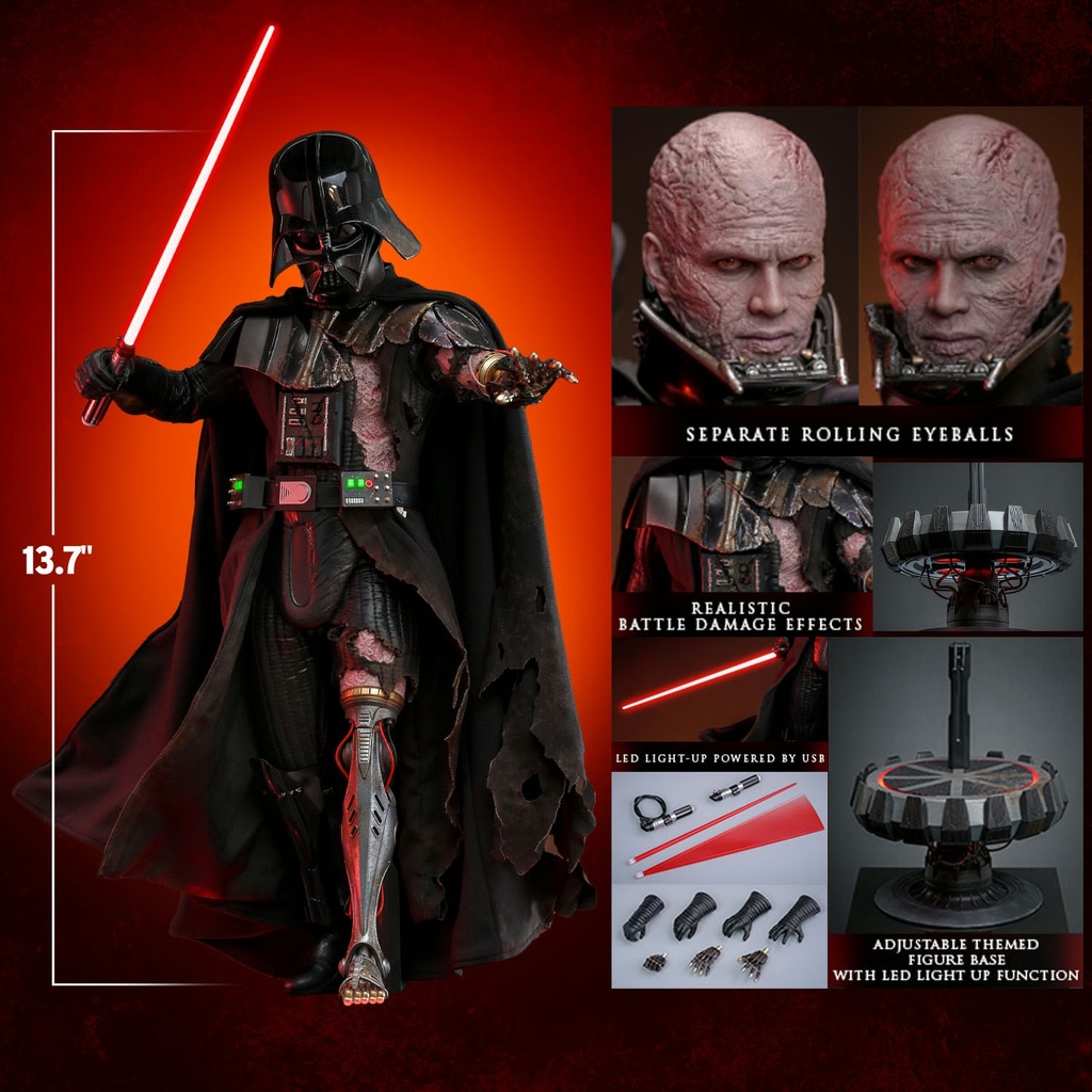 Star Wars DX44 Darth Vader (Battle Damaged) HOT TOYS - PREVENTA