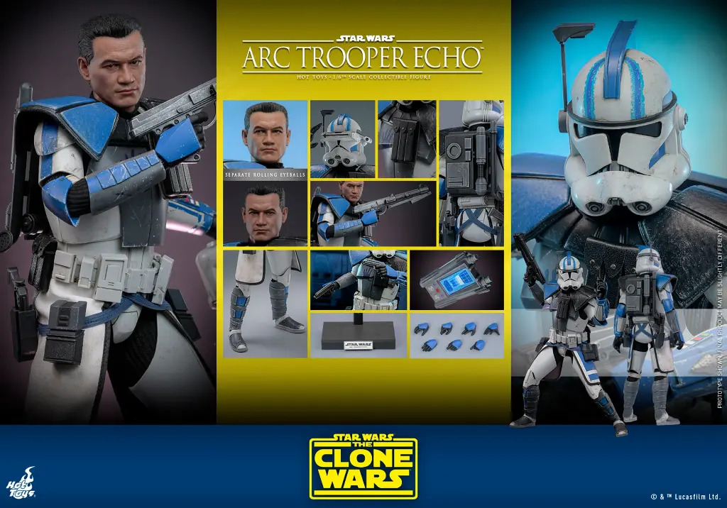 ARC TROOPER FIVES STAR WARS THE CLONE WARS - HOT TOYS - PREVENTA