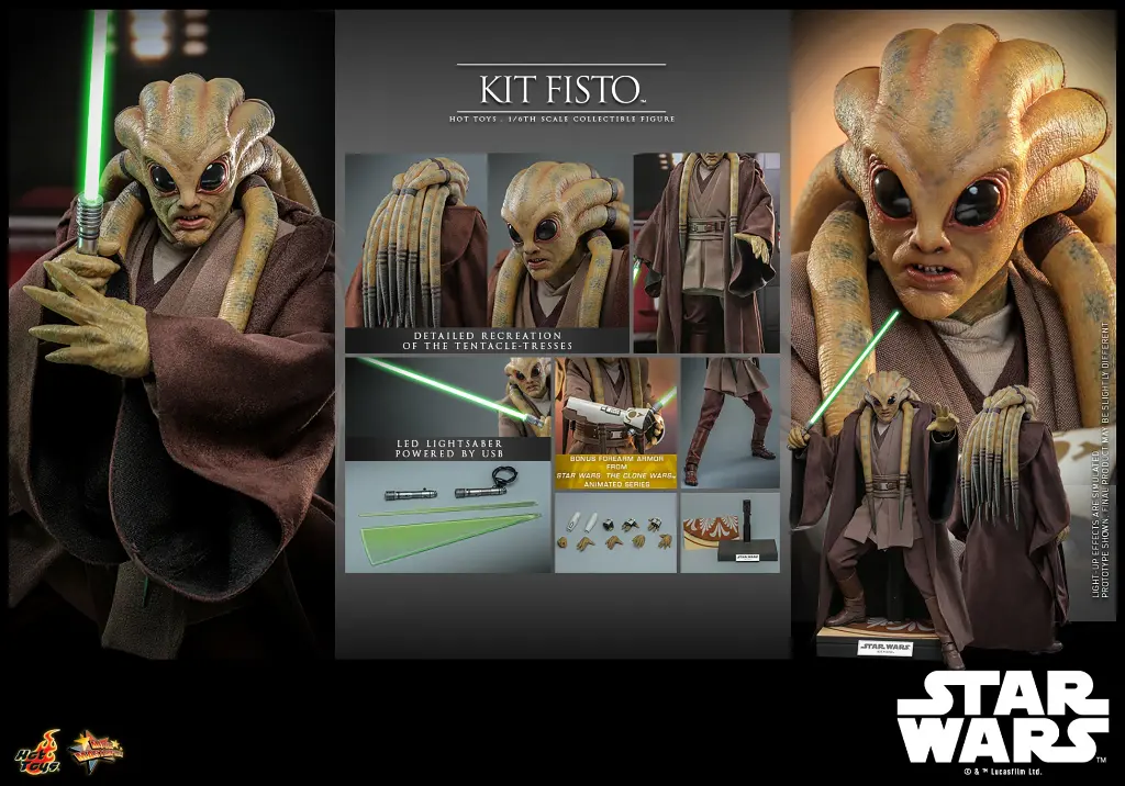Star Wars Episode III: Revenge of the Sith Kit Fisto - HOT TOYS - PREVENTA
