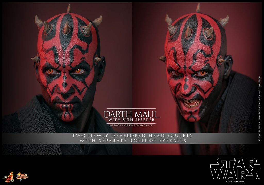 Star Wars: The Phantom Menace Darth Maul with Sith Speeder - HOT TOYS - PREVENTA