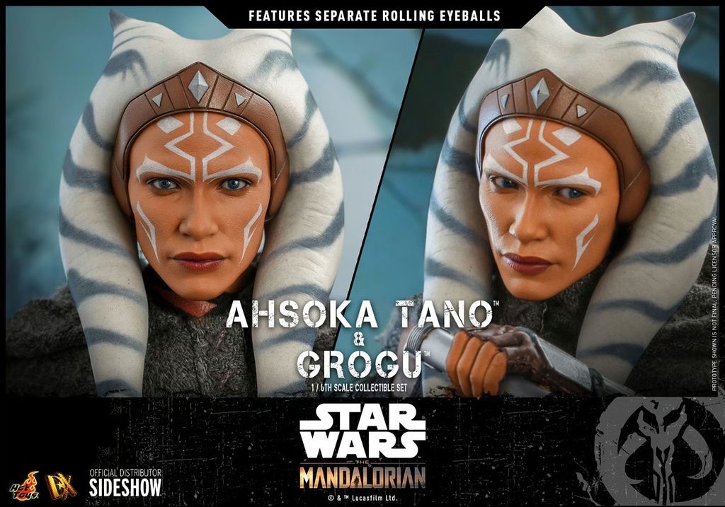 Ahsoka Tano and Grogu The Mandalorian - HOT TOYS