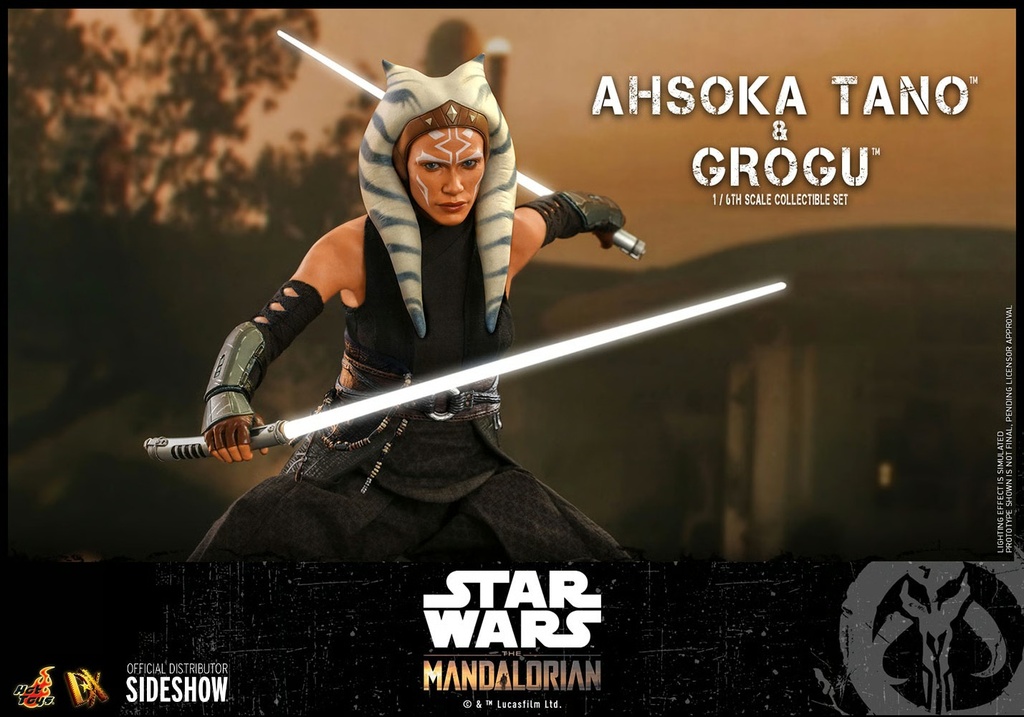Ahsoka Tano and Grogu The Mandalorian - HOT TOYS