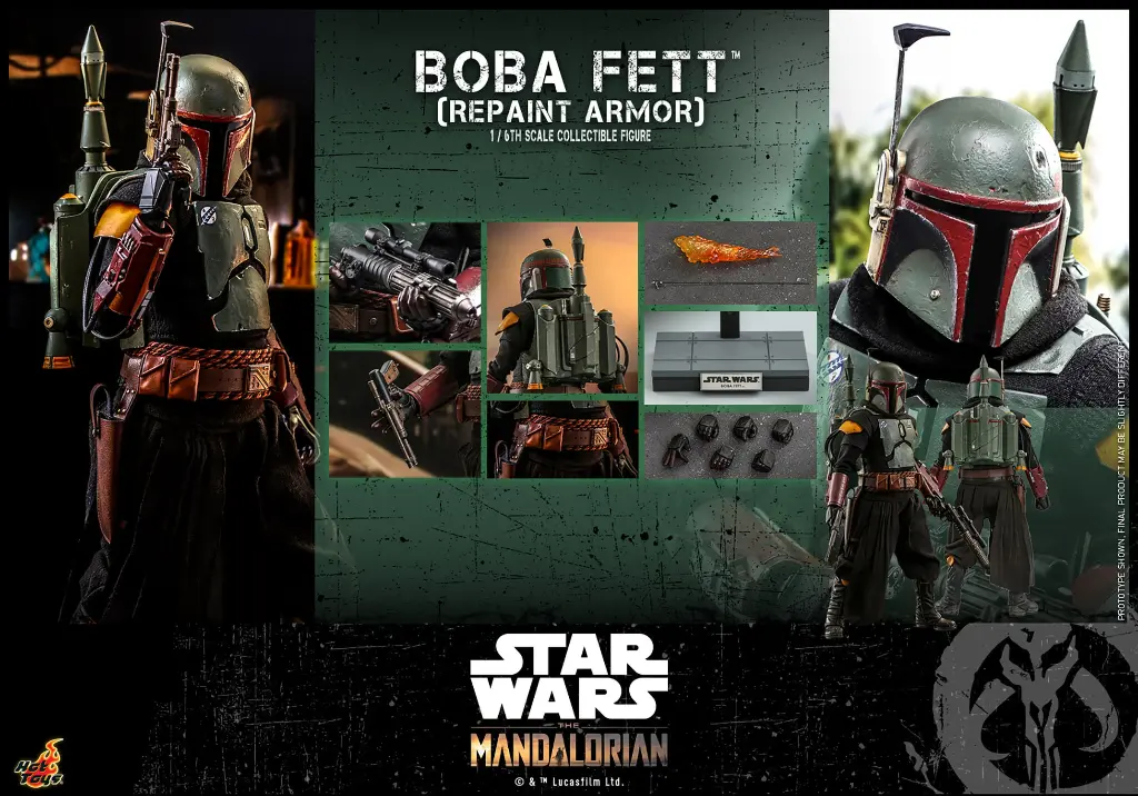 Boba Fett (Repaint Armor) The Mandalorian - HOT TOYS