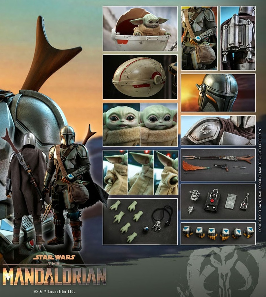 The Mandalorian and The Child The Mandalorian - Quarter Scale - HOT TOYS
