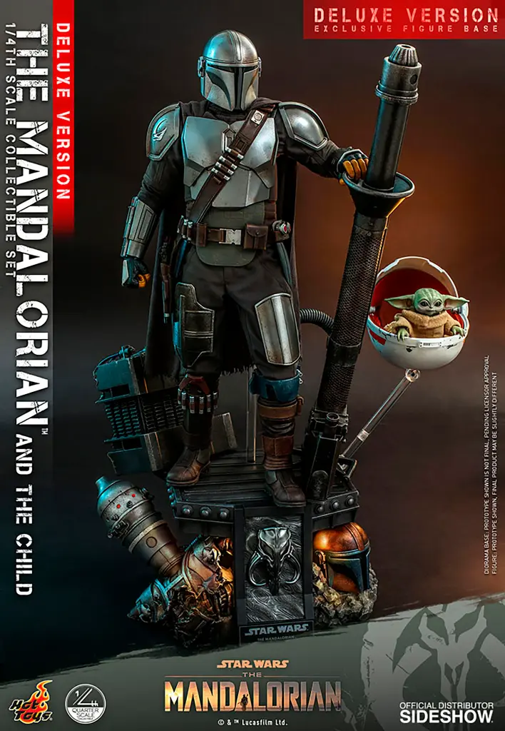 The Mandalorian and The Child (Deluxe) Quarter Scale - HOT TOYS