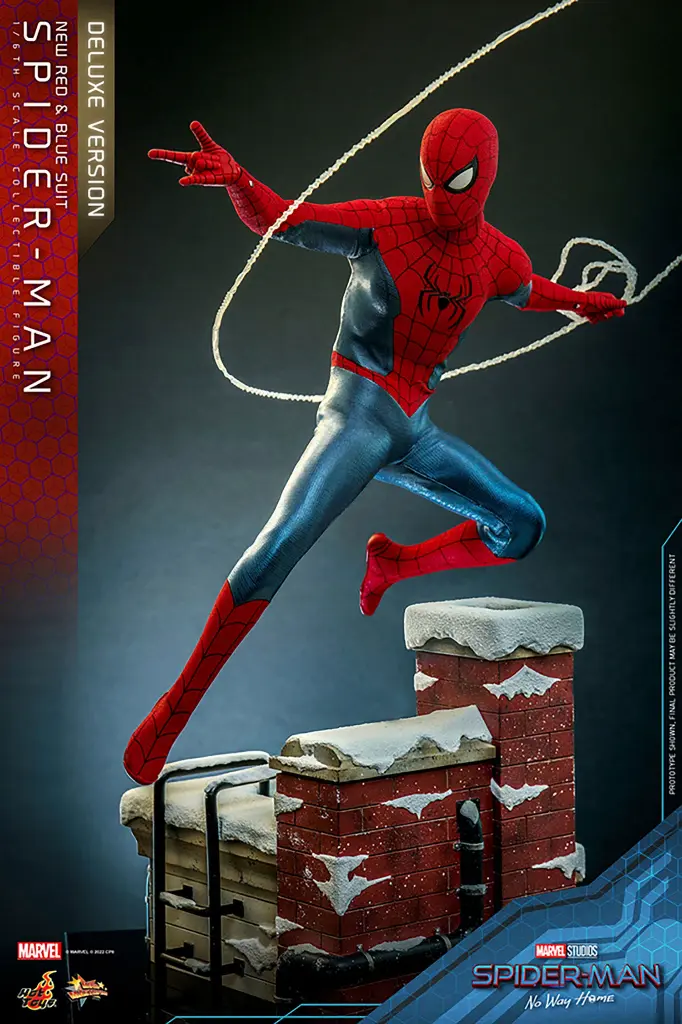 Spider- Man (New Red and Blue Suit) (Deluxe Version) "Spider-Man No Way Home" - HOT TOYS