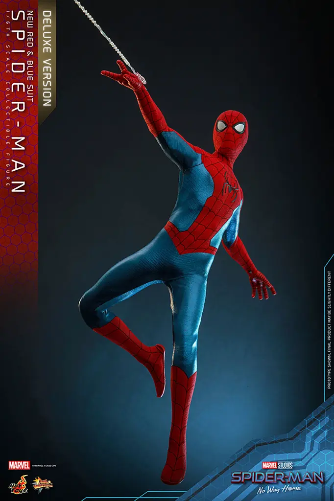 Spider- Man (New Red and Blue Suit) (Deluxe Version) "Spider-Man No Way Home" - HOT TOYS