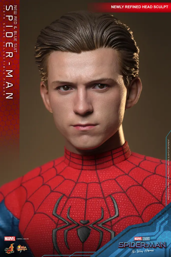 Spider- Man (New Red and Blue Suit) (Deluxe Version) "Spider-Man No Way Home" - HOT TOYS