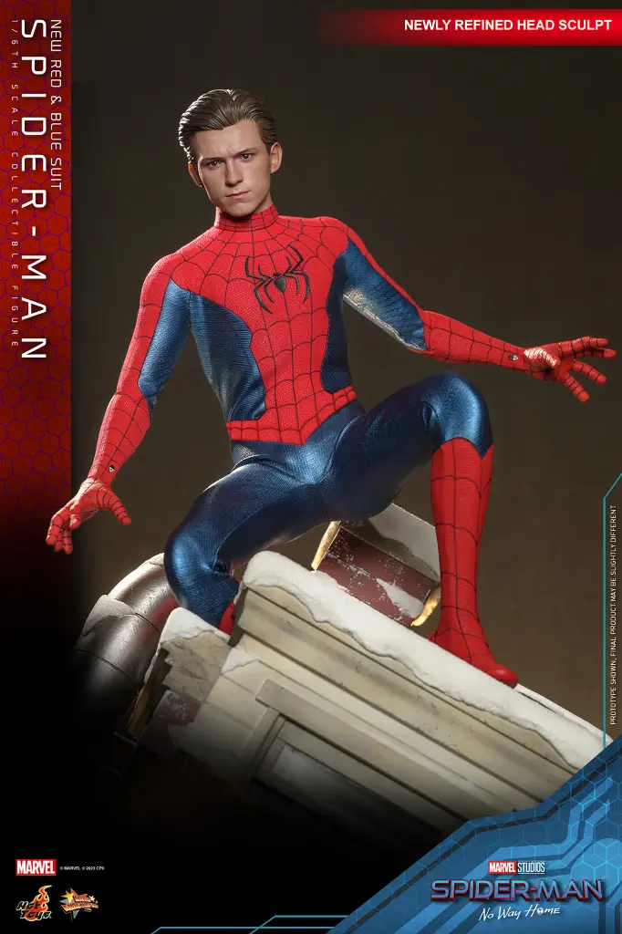 Spider- Man (New Red and Blue Suit) (Deluxe Version) "Spider-Man No Way Home" - HOT TOYS