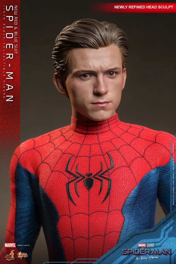 Spider- Man (New Red and Blue Suit) (Deluxe Version) "Spider-Man No Way Home" - HOT TOYS