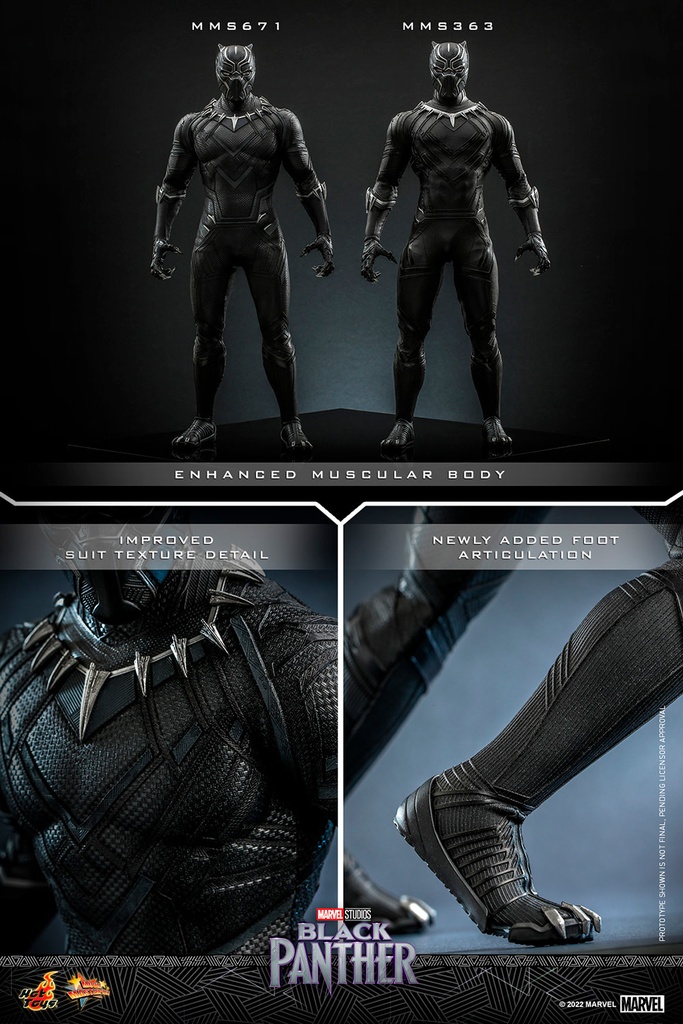 Black Panther (Original Suit) "Marvel Studios" HOT TOYS