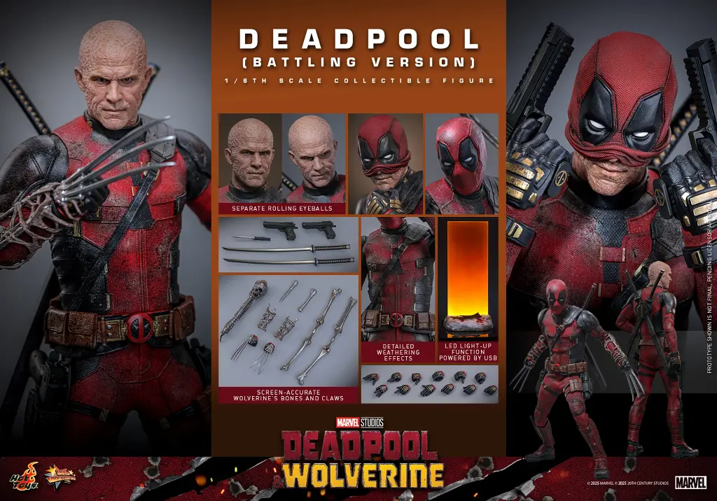Deadpool (Battling Version) "Deadpool & Wolverine" HOT TOYS – PREVENTA