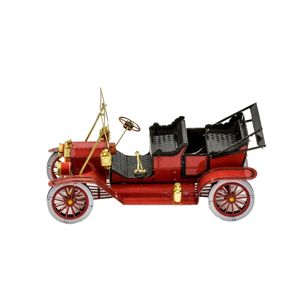 1908 Ford Model T, Red/Gold - MMS051C - METAL EARTH