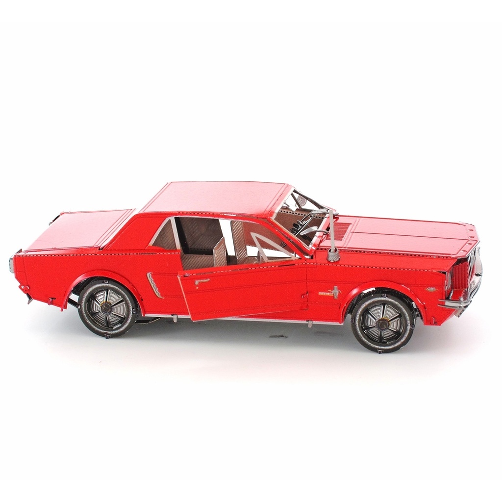 1965 Ford Mustang Coupe, Red Version - MMS056C - METAL EARTH