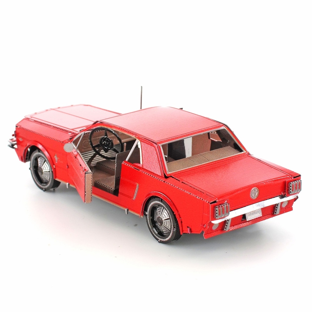 1965 Ford Mustang Coupe, Red Version - MMS056C - METAL EARTH