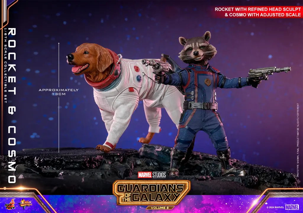 Rocket and Cosmo  Set Guardians of the Galaxy Vol. 3 - HOTTOYS
