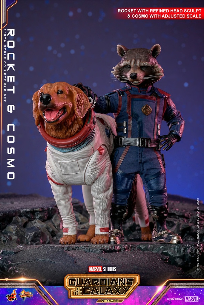 Rocket and Cosmo  Set Guardians of the Galaxy Vol. 3 - HOTTOYS