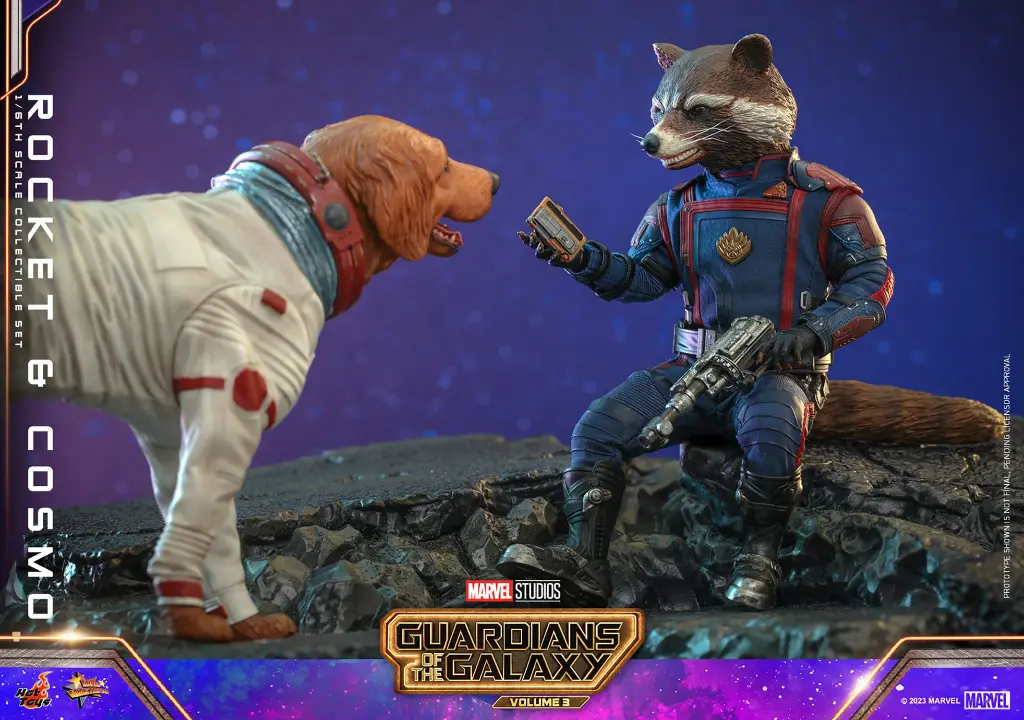 Rocket and Cosmo  Set Guardians of the Galaxy Vol. 3 - HOTTOYS