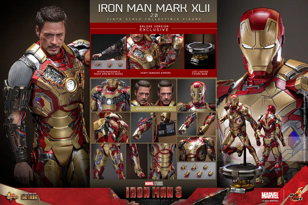 Iron Man Mark XLII (2.0) DELUXE - HOT TOYS - PREVENTA