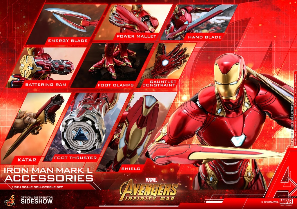 Iron Man Mark 50 Accesorios Collector Edition 1/6 - HOT TOYS