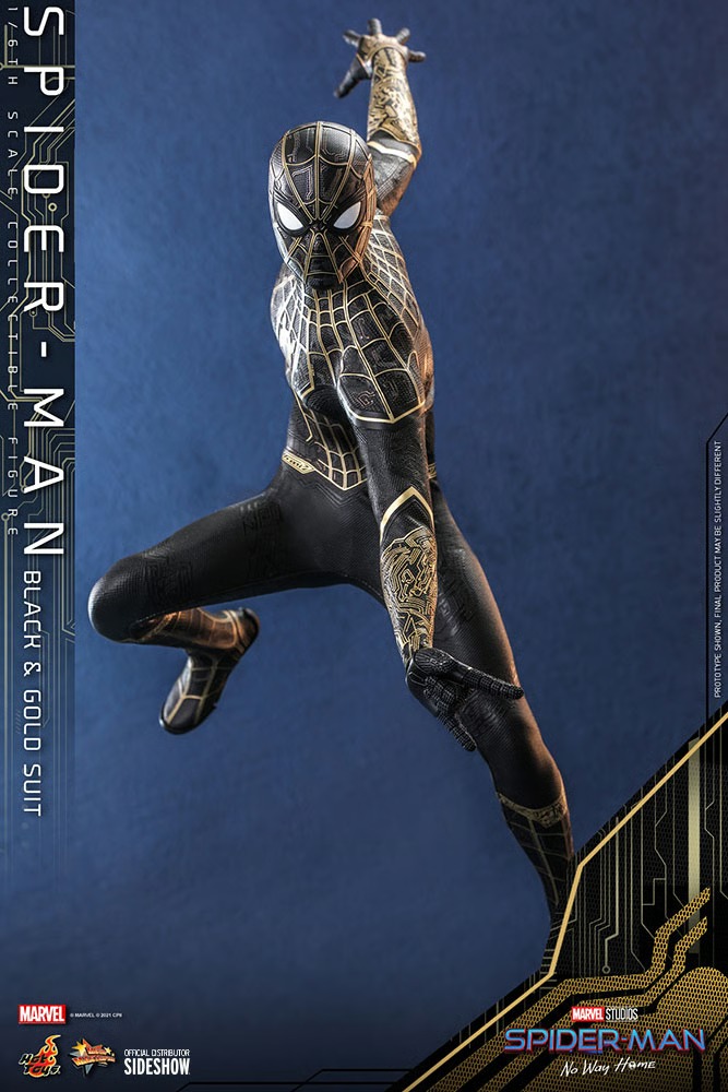 Spider-Man (Black & Gold Suit) Spider-Man: No Way Home - HOT TOYS