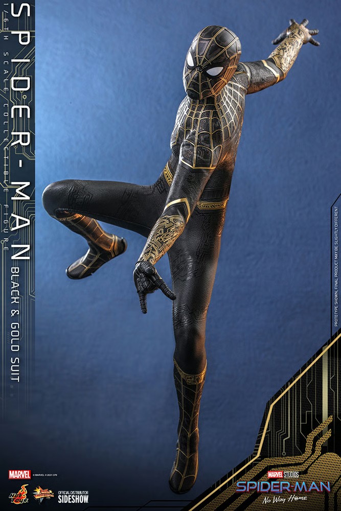 Spider-Man (Black & Gold Suit) Spider-Man: No Way Home - HOT TOYS