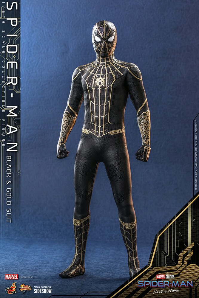 Spider-Man (Black & Gold Suit) Spider-Man: No Way Home - HOT TOYS