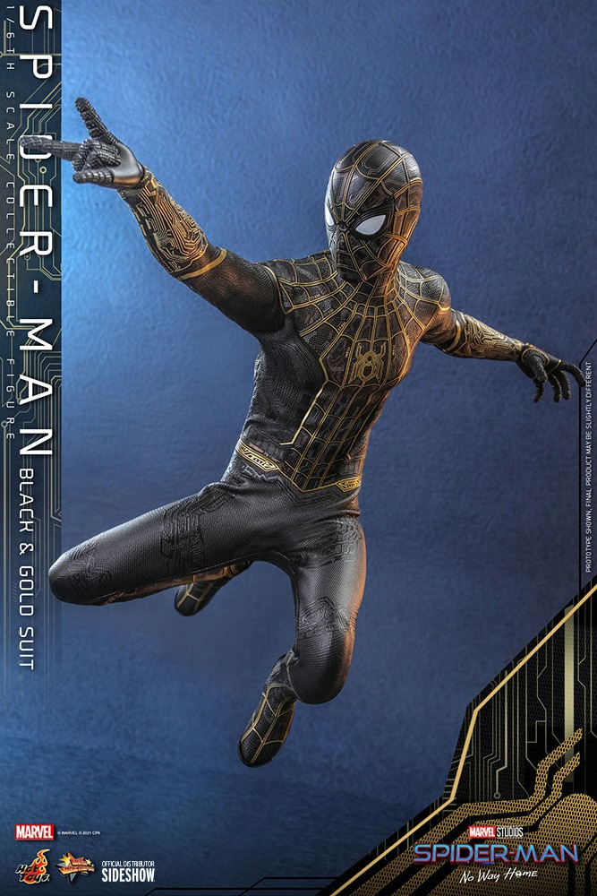 Spider-Man (Black & Gold Suit) Spider-Man: No Way Home - HOT TOYS