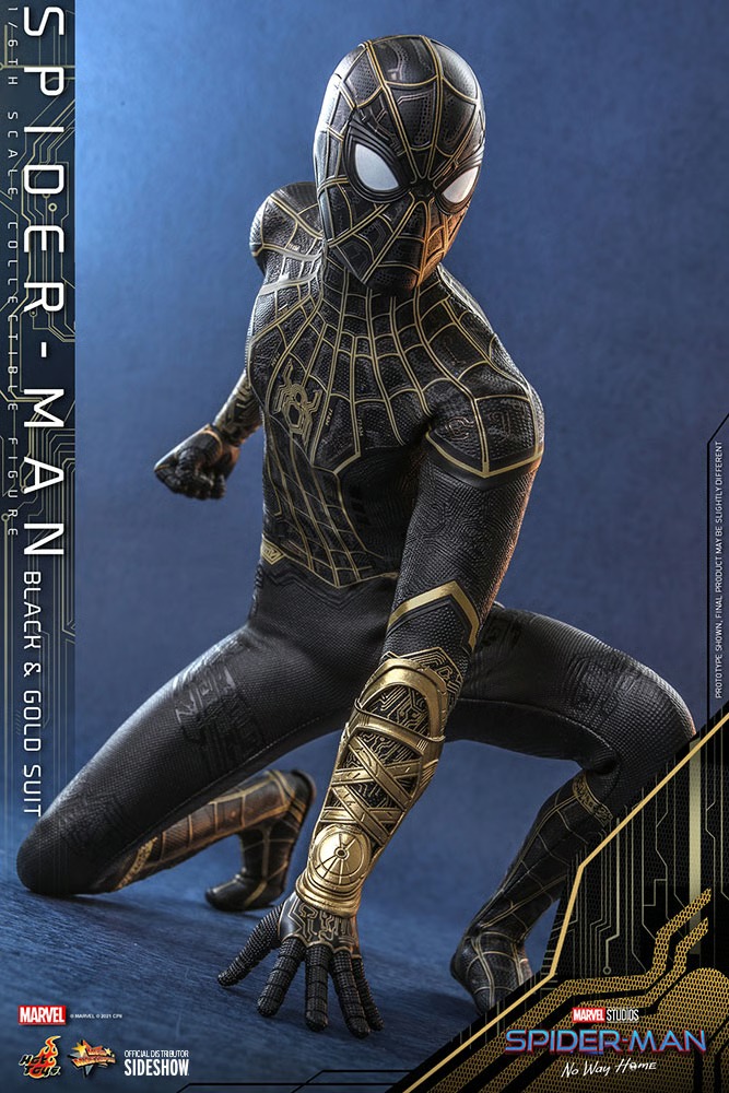Spider-Man (Black & Gold Suit) Spider-Man: No Way Home - HOT TOYS