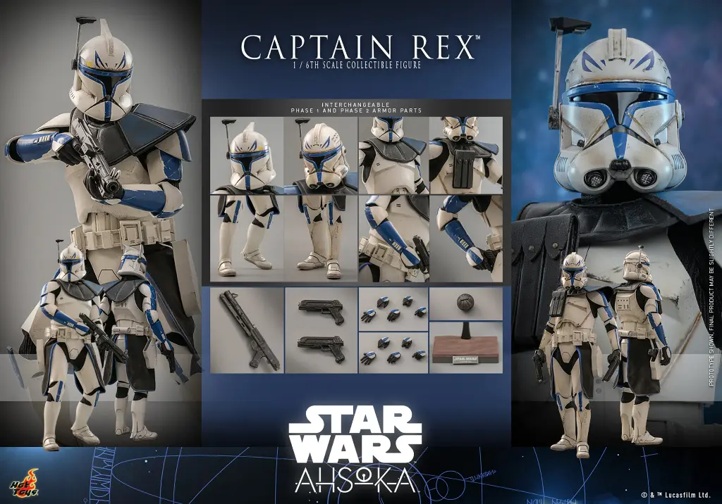 Capitan Rex "Star Wars: Ahsoka" HOT TOYS - PREVENTA