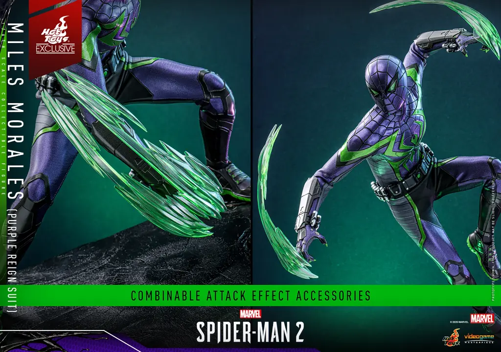 Miles Morales (Purple Reign Suit) EXCLUSIVE  "Marvel’s Spider-Man 2 Game" HOT TOYS – PREVENTA