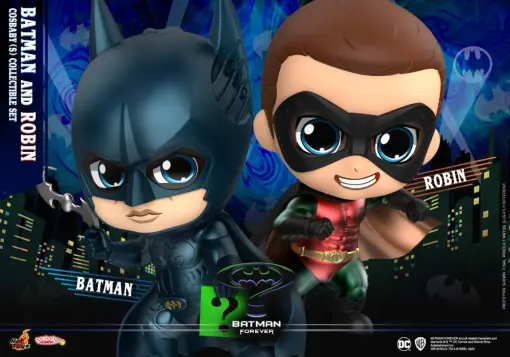 Batman & Robin Cosbaby (S) Collectible Set - Batman Forever - HOT TOYS